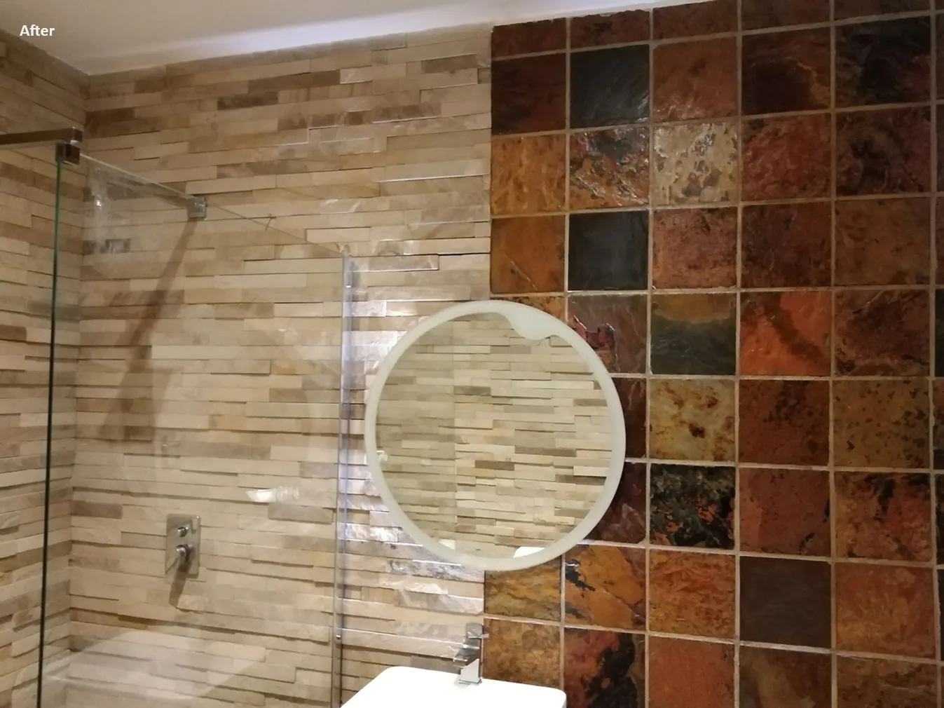Renovated bathroom in a Bergvliet family home