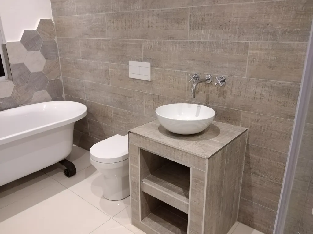 Fully tiled and waterproofed bathroom completed in the Southern Suburbs