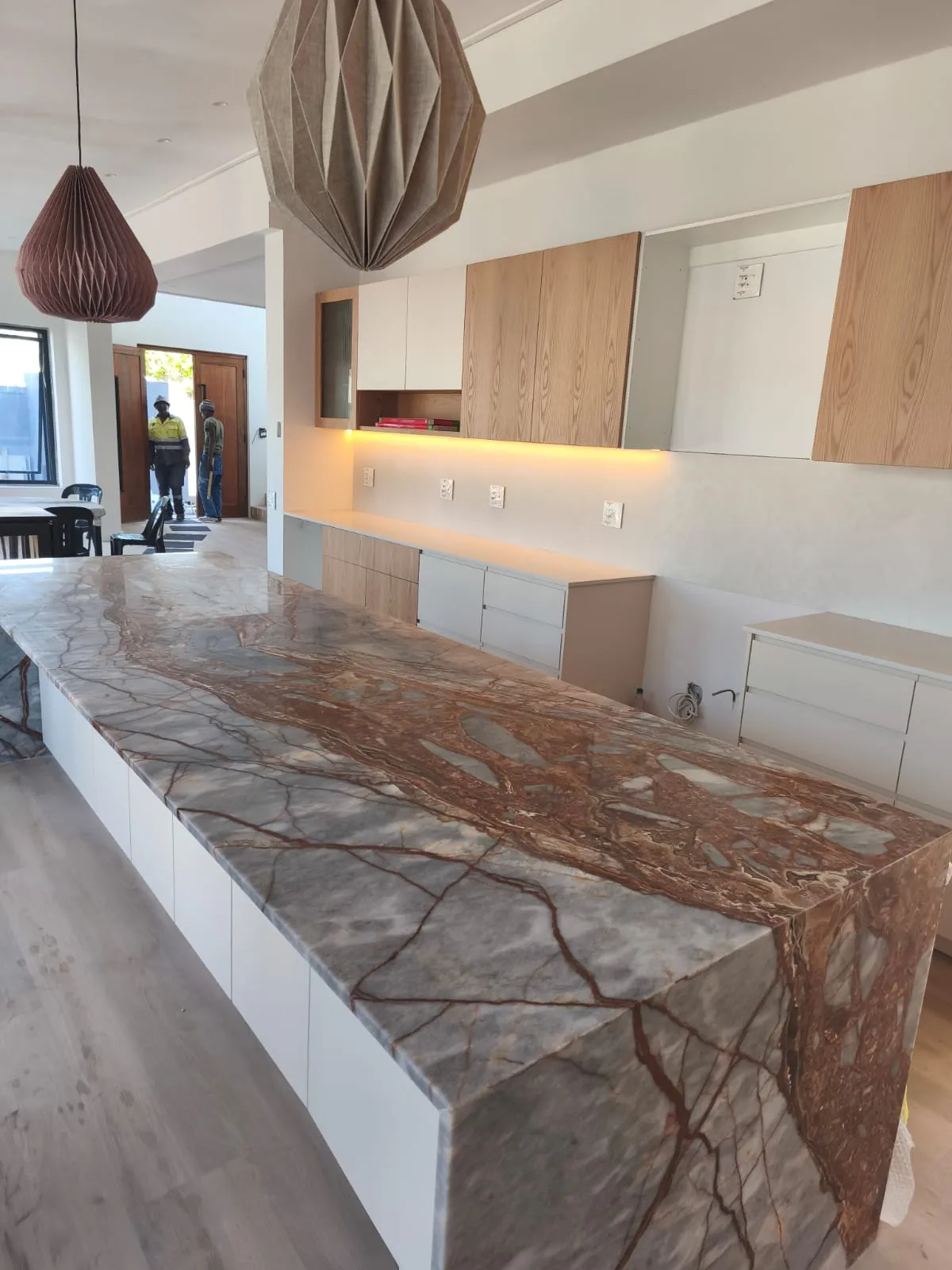 Renovated kitchen completed by a building contractor in Claremont