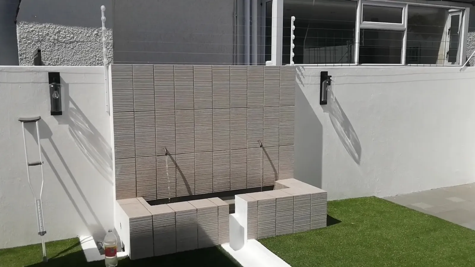 Outdoor terrace and deck construction by 68 Projects Building Co
