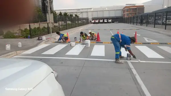 Heavy concrete barrier planter used for vehicle control